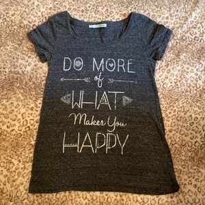 “Do more of what makes you happy” graphic tee!